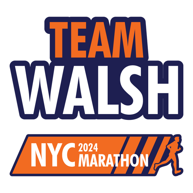 NYC 2024 Marathon Team Walsh Logo
